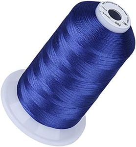 Simthread 5500Yds Embroidery Thread, 5000M High-Yardage 40WT 100% Polyester Thread – 170+ Vivid Colors, High-Speed Rated – Compatible with Brother, Singer, Janome & More - Wisteria Violet 607