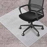 Office Chair Mat for Carpeted Floors, Desk Mats 48"X30" for Rolling Desk on Low and Medium Pile Carpets, Rectangle Computer Gaming Plastic Floor Mats for Office Chair on Carpet