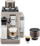 De'Longhi Rivelia Automatic Espresso Machine, Grinder & Frother, Easy Bean Switching, Beige