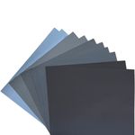 Color Zebra® Water Proof SAND PAPER GRIT SIZE -1000,1500, 2000, 2500, 3000 | Pack of 10 Sheets of Water Proof Latex Silicon Carbide sanding paper (2pcs each Grit) Paper Size - 23 cm X 28cm