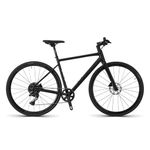 KIBONCY 700C Comfort Adult Road Hybrid Bike for Adults Men and Women, Aluminum Alloy Wheels Bikes,10-Speed Hydraulic Disc Brake, Step-Through or Step-Over Commuter Bike black-L