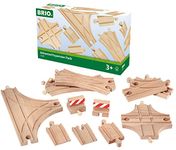 BRIO 33307 Expansion Pack - Advanced Wooden Train Track for Kids Age 3 Years Up - Compatible with all BRIO Railway Sets & Accessories