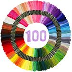 100 Skeins Embroidery Floss Friendship Bracelet Making Kit Cross Stitch Embroidery Threads Multi Colors Bracelet String for Bracelets Crafts