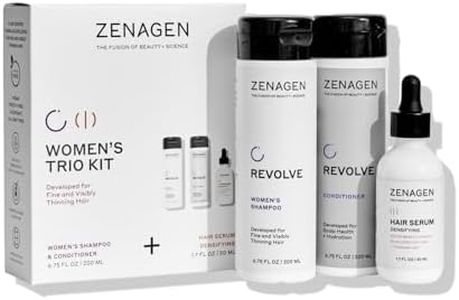 ZENAGEN Revolve Women's Trio Kit | Shampoo + Conditioner + Densifying for Fine & Visibly Thinning Hair, Supports Hair Strength & Growth, 1 ea