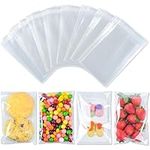 UKKQES 200 PCS Clear Plastic Bags 1