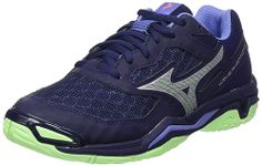 Mizuno Unisex Wave Phantom 3 Indoor, EBlue/TechGreen/Lolite, 6 UK