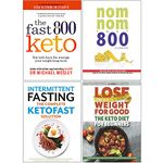 Fast 800 Keto, Nom Nom Fast 800 Cookbook, The Complete Ketofast Solution, The Keto Diet for Beginners 4 Books Collection Set