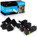 LeciRoba TK-5240 Replacement for Kyocera TK5240 TK-5240 Toner Cartridges ,Use with Kyocera Ecosys P5026cdn P5026cdw ,Kyocera Ecosys M5526cdn M5526cdw printer (2-Black,1-Cyan,1-Magenta,1-Yellow,5-Pack)