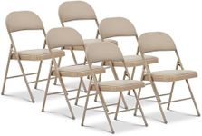 Oline Vinyl Folding Chairs, Padded 