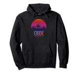 80s 90s Retro North Carolina Beach Vacation OBX Outer Banks Pullover Hoodie