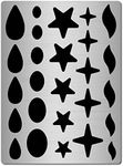 GORGECRAFT Metal Jewelry Stencils Stainless Steel Shape Earring Teardrops Cutouts Stencil Lapidary Cabochons Template Tear Drop Star Stencils for Teardrop Jewelry Making DIY Earrings Crafts Bracelets