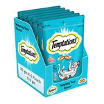 Temptations Dry Cat Treat For Adult , Tempting Tuna Flavour - 6 X 85 G, 1 Count