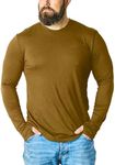 Merino 365 OG Longsleeve 100% Merino Baselayer Thermal Shirt with Thumbloops, X-Large, Ochre