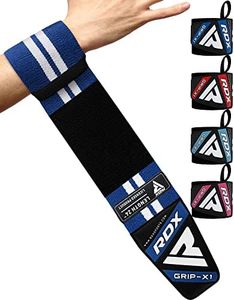 RDX Weight Lifting Wrist Support Wraps, 36, 24, 18, Professional Grade Elasticated Cotton Straps, Gym Fitness Workout Strength Training Bodybuilding Powerlifting Deadlifting Calisthenics, Men Women