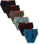 VIP Frenchie Plus Mens Cotton Brief (Pack of 6) Assorted (90 CM)