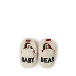 Dearfoams Unisex-Child Lil Bear Slipper, Baby Bear Crème Brulee, 0-3 Months Infant