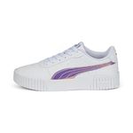 Puma Girls Carina 2.0 Holo Jr White-Silver Sneaker - 5 UK (38798501)