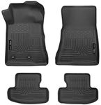 Husky Liners 99371 Black Weather Beater Front and 2nd Seat Floor Liners Fits 2015-2019 Ford Mustang