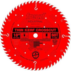 Freud 10 In. 60 Tooth Thin Kerf Crosscutting Saw Blade with 5/8 In. Arbor (LU88R010)