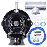 Blow Off Valve, SDD‑BOVGRSBL FPG250, Type‑RS BOV Aluminium Billet Universal Turbo Blow Off Valve with 2.5in Flange Pipe(Black)