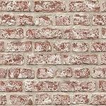 Arthouse Rustic Red Brick Wallpaper - Realistic Effect - Weathered & Rustic Feel - On-Trend Contemporary Loft Look - Photographic Style Stunning Design Detail - Appears Textured but Smooth - 889604