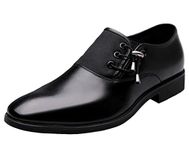 DADAWEN Men's Lace-Up Dress Business Oxfords Fashion Shoes Black C 12 US