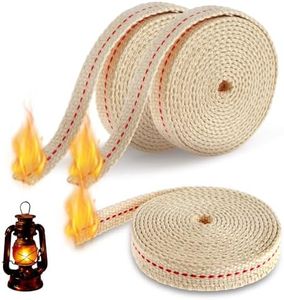 3 Rolls Lamp Wick Lantern Wicks - 20 Ft 1/2 Inch Flat Cotton Oil Lamp Wick Replacement Oil Lanterns Wick with Stitch for Oil Lamps, Kerosene Lanterns and Candle Burners