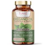 Oregano Oil - 120 Softgels - Vegan & Carrageenan-Free - 125mg Carvacrol per Softgel - Contains Thymol - UK Made - Zero Additives (120 Softgel Bottle)