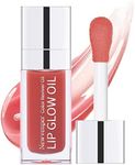 Hydrating Lip Glow Oil Long Lasting Plumping Lip Gloss Transparent Toot Lip Balm Moisturizing Lip Oil Repairing Lip Lines and Prevents Dry Cracked for Lip Care and Dry Lips ROSEWOOD