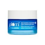 Plum 2% Niacinamide & Rice Water Super Light Gel Cream Moisturizer for Face | Oil-Free Hydration | Brightens, Fades Blemishes | Dermat-Tested | All Skin Types | Women & Men | 100% Vegan | 50 g