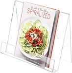 MyGift Premium Clear 4mm Acrylic Kitchen Cookbook Stand, Recipe Holder