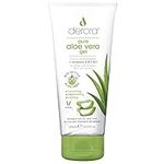 Aloe Vera Gel by Derora | Contains 100% Pure, Organic & Natural Bio Active Aloe Ingredients | for Healing, Soothing & Hydrating the Skin, Face & Body | Cruelty Free & Vegan (200ml (Pack of 1))