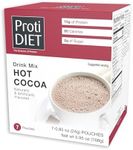 ProtiDiet Hot Drink - Hot Cocoa (7/Box) - Low Fat .5g - High Protein 15g -