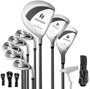 COSTWAY Komplett Golfschläger Set Damen, 15 teilges Golf Set Rechtshänder mit Golftasche & Regenhaube, Golfschlägersätze mit #1 Driver, #3 Fairway-Holz, Hybrid, Eisen & Putter (Grün)