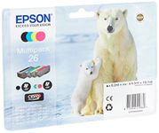 Epson 26 Polar Bear Genuine Multipack, 4-colours Claria Premium Ink Cartridges