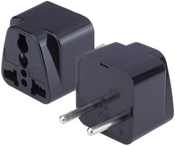 MX Europe Travel Adapter, India to Russia, Europe, Turkey, Italy, China & More Conversion Plug - Type C Travel Adapter - Perfect for Laptop, Camera Charger and More Pack of 2