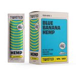 15 pk Twisted Hemp Wrap Blue Banana 4 Leaf per pk