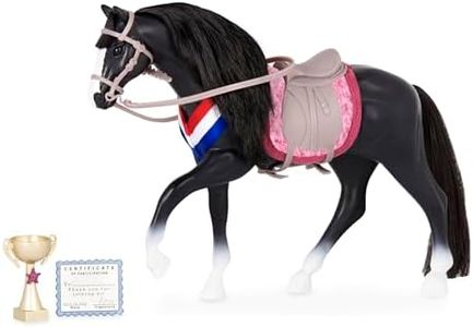 Lori – Toy Horse – Black 6-inch Horse for Mini Doll – Animal & Accessories – Play Set for Kids – 3 Years + – Black Irish Draught Horse