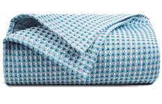 BSB HOME 100% Cotton Waflle Blanket Breathable, Soft Touch & Skin Friendly All Season for Bed & Sofa Indoor and Outdoor Single Bed Blanket | Dohar (Colour-Aqua, 152 x 228 Cm)