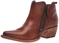 Frye Women's Sacha Moto Short Western Boot, Caramel, 7.5 UK