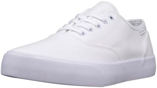 Lugz | Lear Classic Casual Sneakers for Men | Lace Up Mens Canvas Shoes | Everyday Men Footwear, White, 11 M US