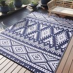 OLANLY Outdoor Rug Waterproof 6x9 f