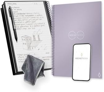 Rocketbook Core Reusable Spiral Notebook, Letter Size 8.5x11, Lilac - Lined Pages, App-Connected, Erasable, Durable Cover, Ideal for School, Work, and Creative Projects