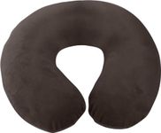 Aidapt Memory Foam Moulded Pressure Relief Neck Cushion Comfort and Posture, Ideal for Travel Supports the Head, Neck and Chin when Sleeping use for Plane, Train or Car Journeys Travel Pillow In Brown