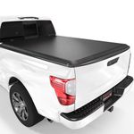 XTWEEX Soft Roll Up Truck Bed Tonneau Cover Fits 2004-2015 Nissan Titan 5.7 FT Bed Black(only for Utilitrack,w/o Titan Box)