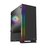 Zalman S5 RGB Medium Tower ATX Case with Glass Panels (Black) S5 Black