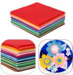 Ditya Crafts Arham Mktg Square Felt Sheet Felt paper for Craft, Decorations, School Projects, DIY Etc, Pack of 20 (Size:- 6"×6" Inches, Color:- Multicolor)