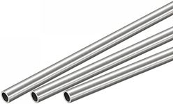 uxcell 304 Stainless Steel Round Tube 5mm OD 0.6mm Wall Thickness 300mm Length 3 Pcs