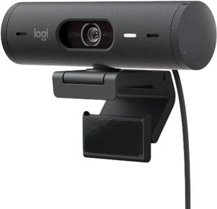 Logitech Brio 500 Full HD - Cámara Web con corrección automática de luz, Modo de visualización, micrófonos de reducción de Ruido duales, Grafito