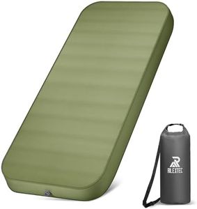 Rilextec 4" Thick Self-Inflating Camping Pad with Memory Foam, Insulation & Pump Sack Sleeping Mat, Portable Camping Mat for Tent, Car, Truck or Van, 4 Season Camp Air Mattress